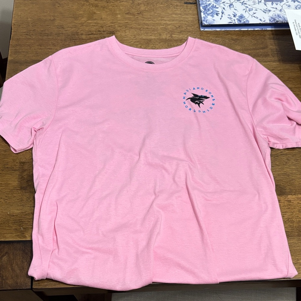 Maui and Sons Pink Graphic Short Sleeve Tee
